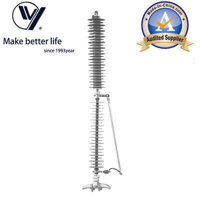Bom preço 110kV Polymer Housed Surge Arrester with Leave Device for Substation on-line